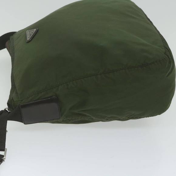 PRADA Shoulder Bag Nylon Khaki Auth 62076 - Picture 4 of 16